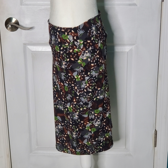 Lularoe Cassie Skirt Small Black green blue floral - Picture 6 of 13